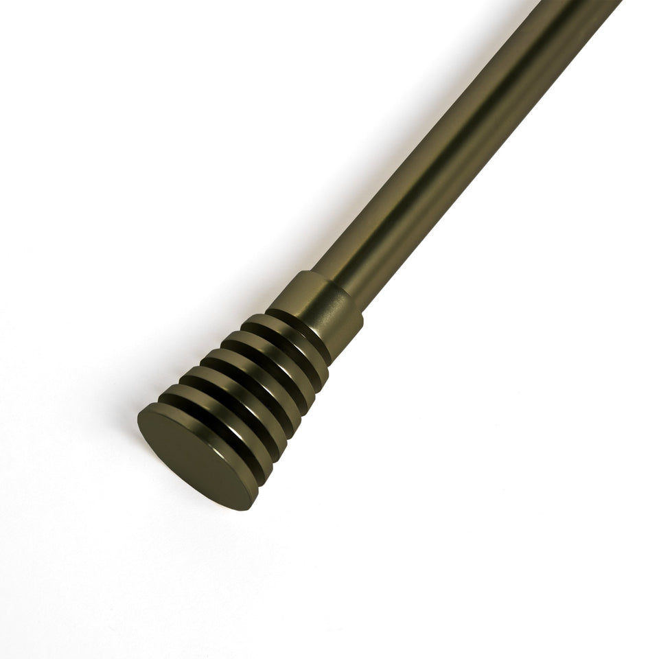 French Cylinder Single Curtain Rod