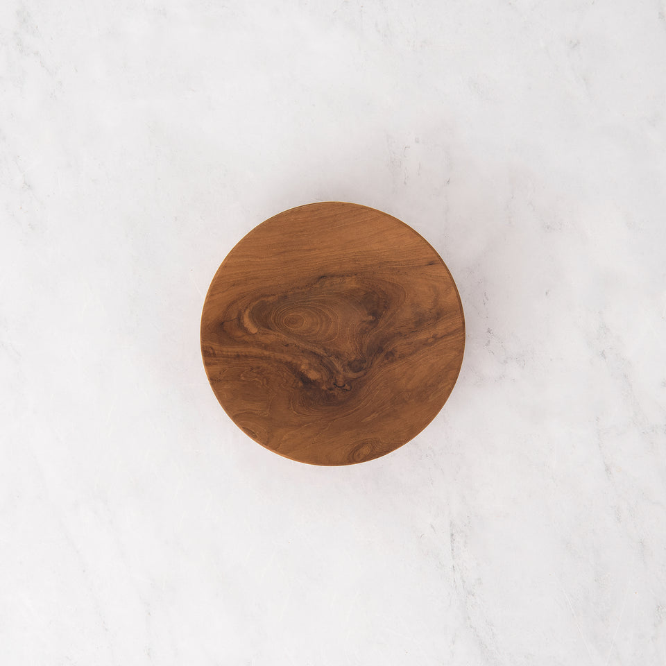 Teak Moon Plate