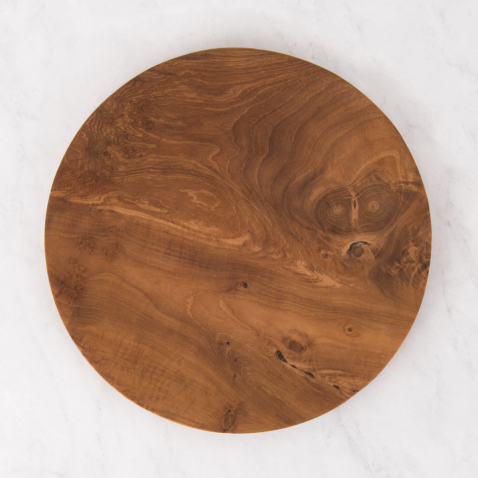 Teak Moon Plate