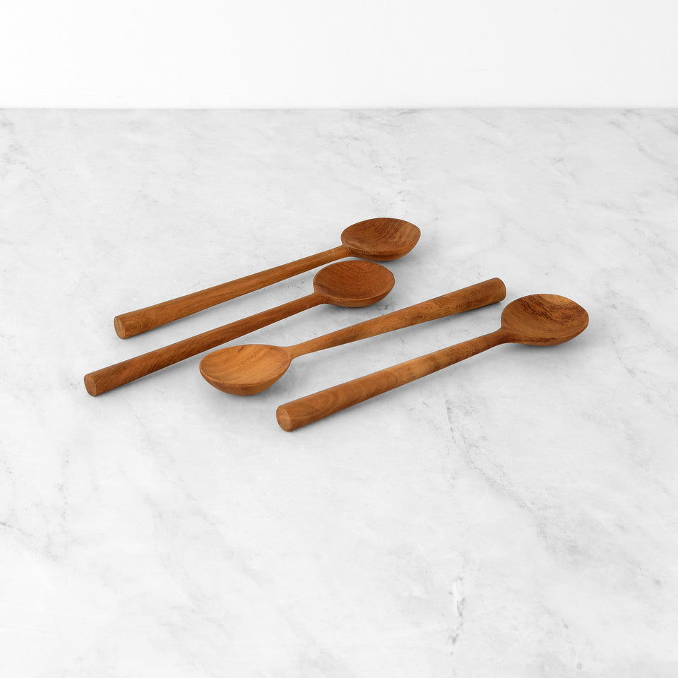 Round Teak Spoon