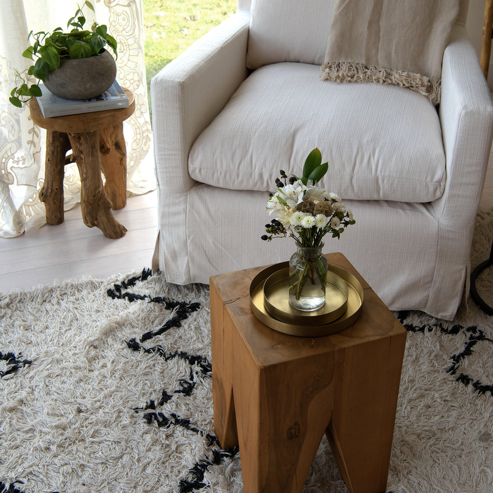 Four-Legged Wood Stool