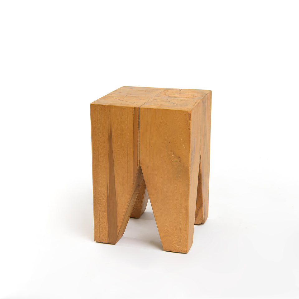 Four-Legged Wood Stool