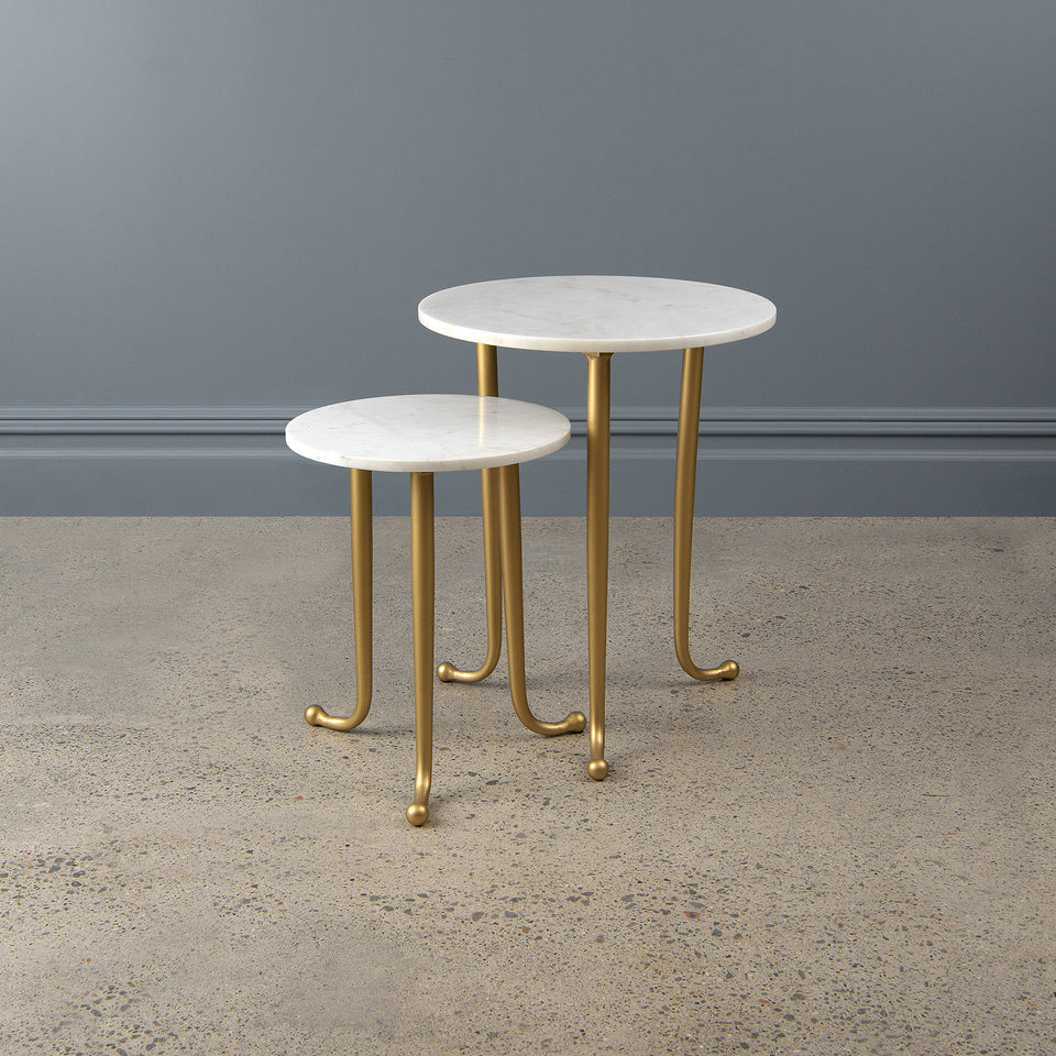 Avenlee Round Marble Nesting Tables