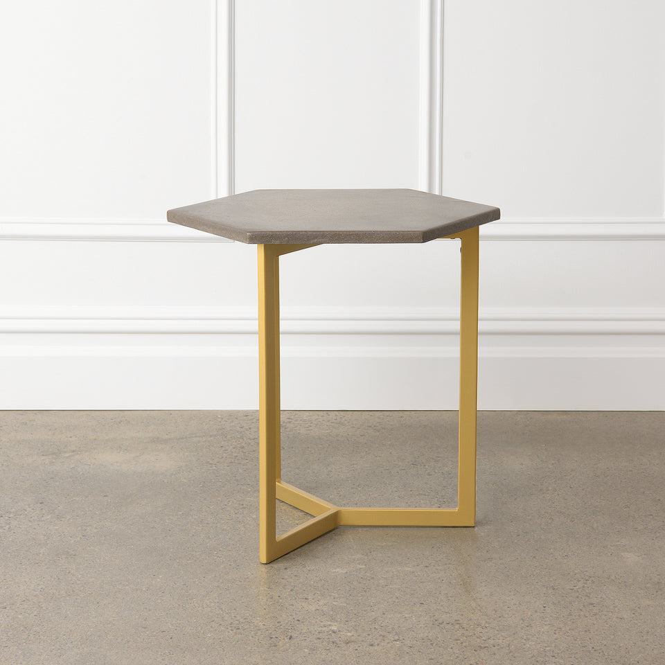 Piers Hexagon Concrete Table