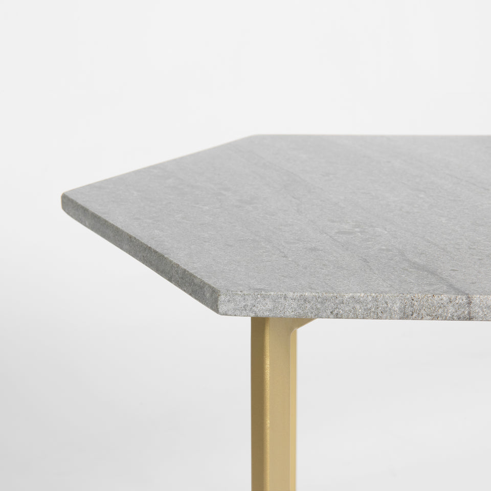 Piers Hexagon Marble Table