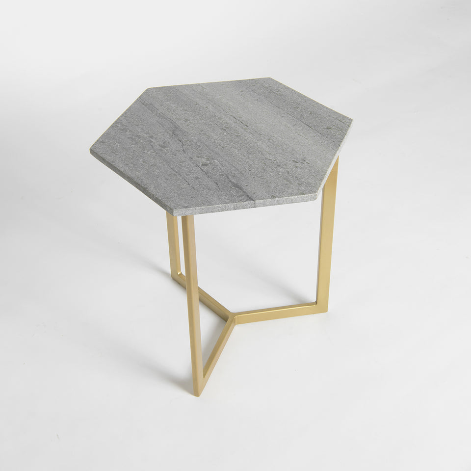 Piers Hexagon Marble Table