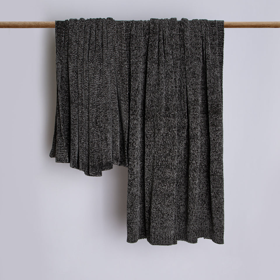 Chenille Blanket - Grey