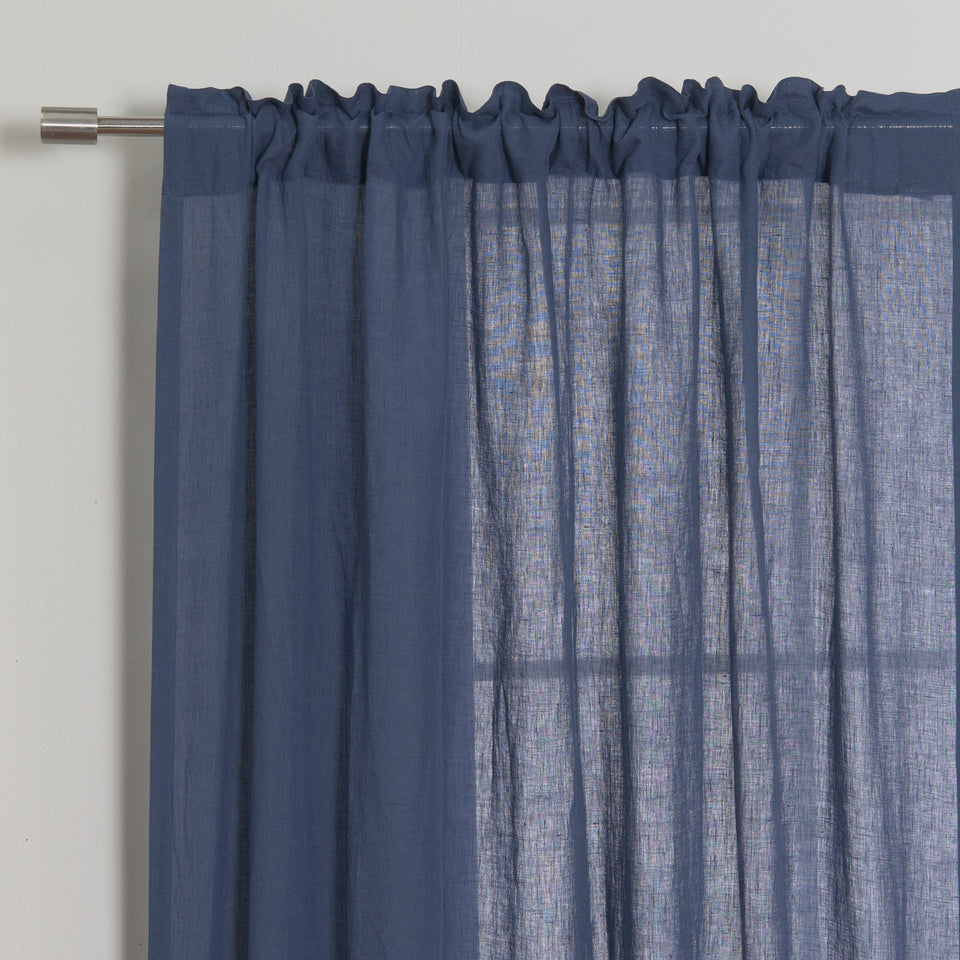 Brittany Opaque Linen Back Tab Curtain