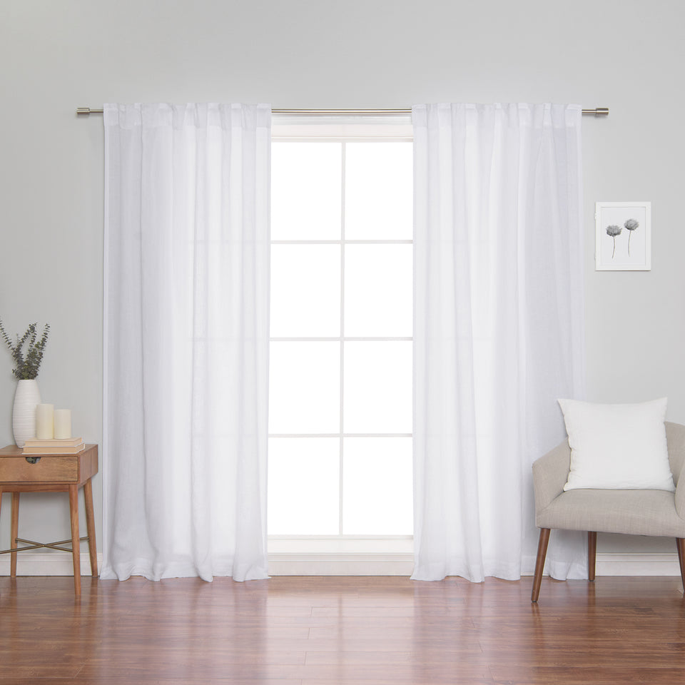 Brittany Opaque Linen Back Tab Curtain