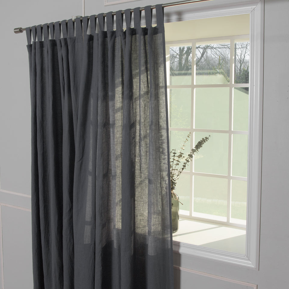 Brittany Opaque Linen Tab Top Curtain