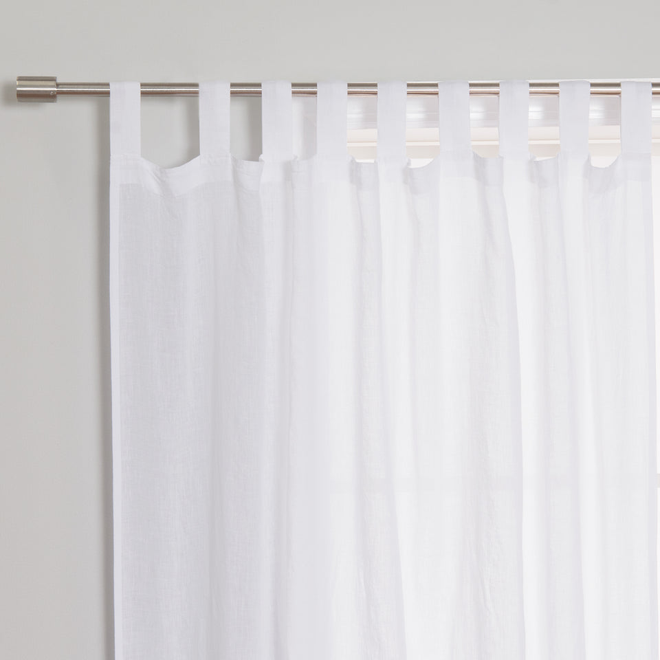 Brittany Opaque Linen Tab Top Curtain