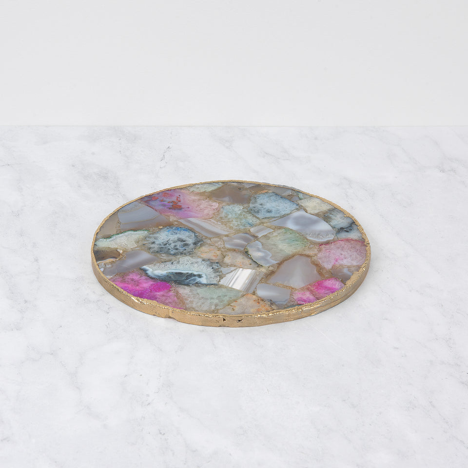 Mixed Agate Serving Board