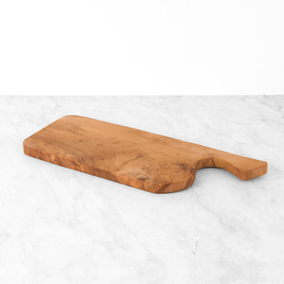 Curved Rectangle Teak Cutting Board