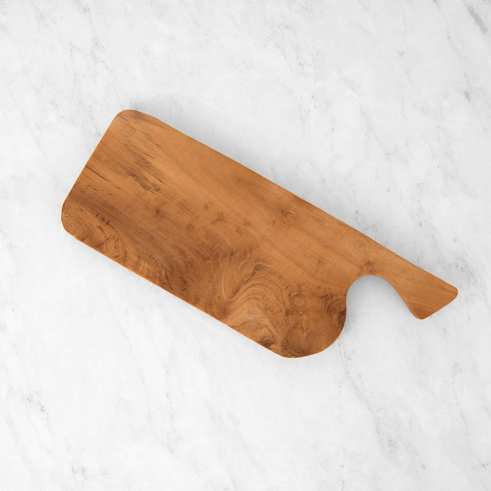 Curved Rectangle Teak Cutting Board