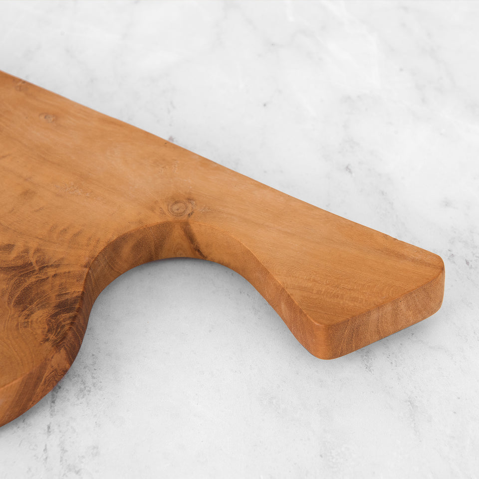 Curved Rectangle Teak Cutting Board