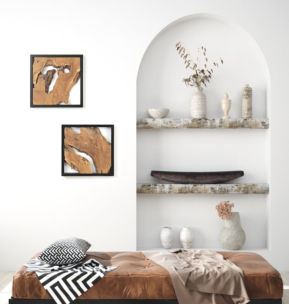 Framed Teak Root Wall Art