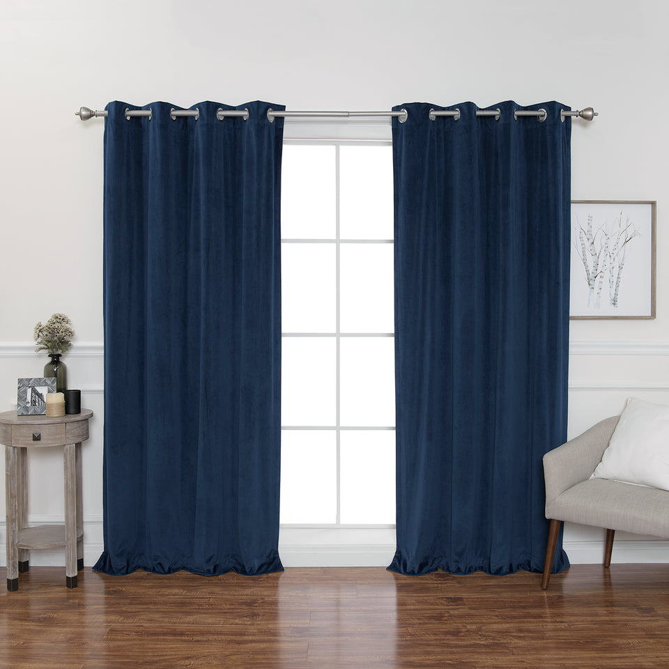 Luster Velvet Grommet Curtain