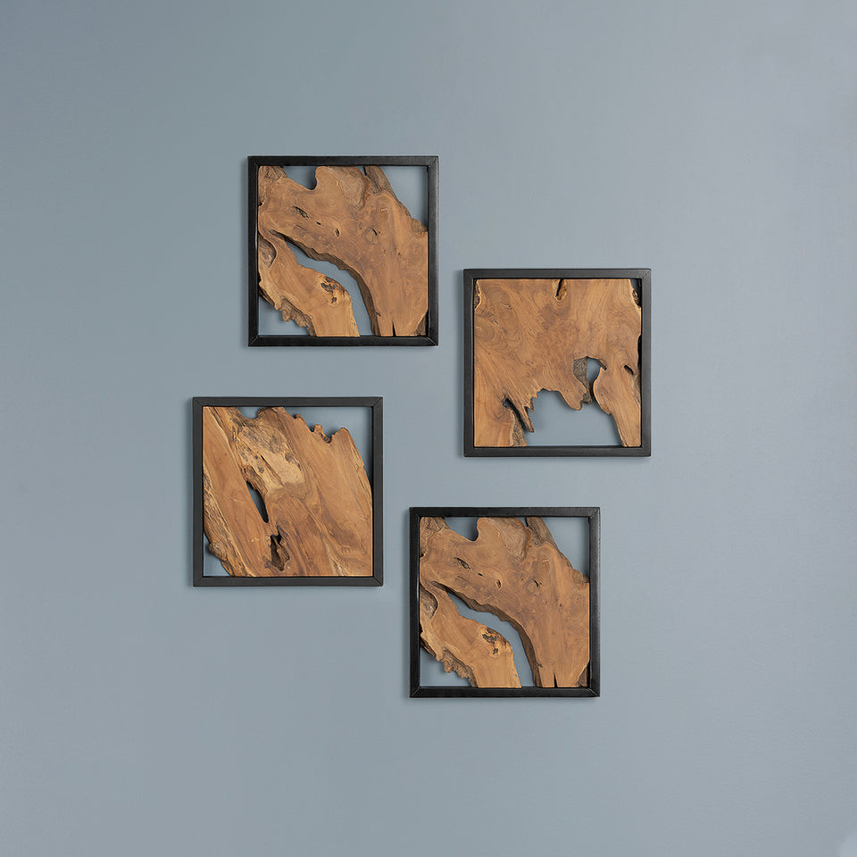 Framed Teak Root Wall Art